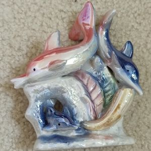 K’s Collection Dolphin Friends SPLASH EDITION, Hand Painted Animal Sculpture